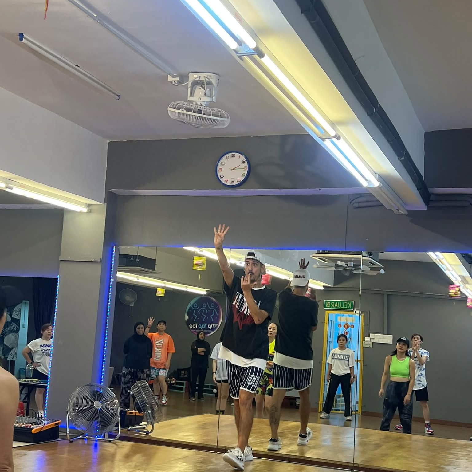 ZIN Jam instructor in studio